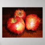 Apple burst poster
