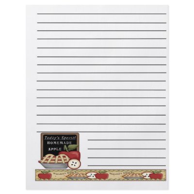 Apple Bushel Basket Recipe Binder Pages Flyer by craftycorner
