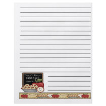 Apple Bushel Basket Recipe Binder Pages Flyer