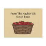 Apple Bushel Basket Recipe  Card postcards