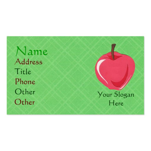 Apple Business Cards (front side)