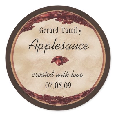 apple canning label 1 Sticker