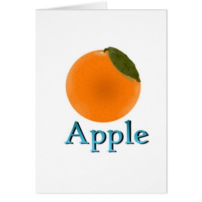 Apple Greeting Card by theotherpete