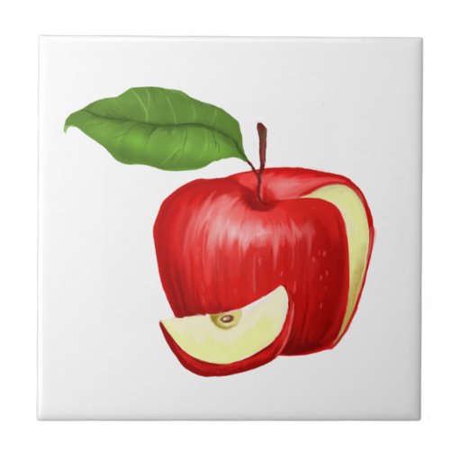 Apple Ceramic Tile Zazzle