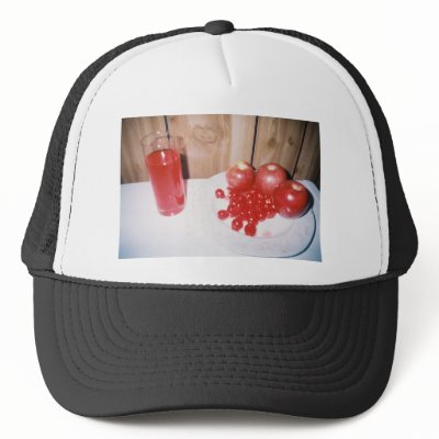 Apple Cherry Raspberry Hat by tiraslamon