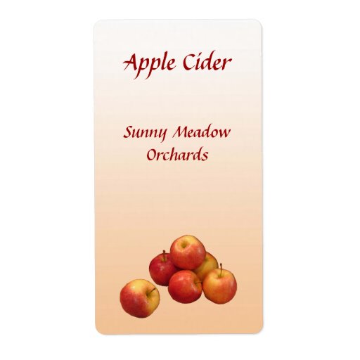 Apple Cider Labels | Zazzle
