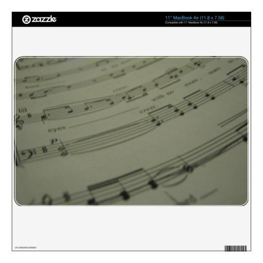 Apple Computer Music Skin MacBook Decals