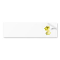 Apple core bumper sticker