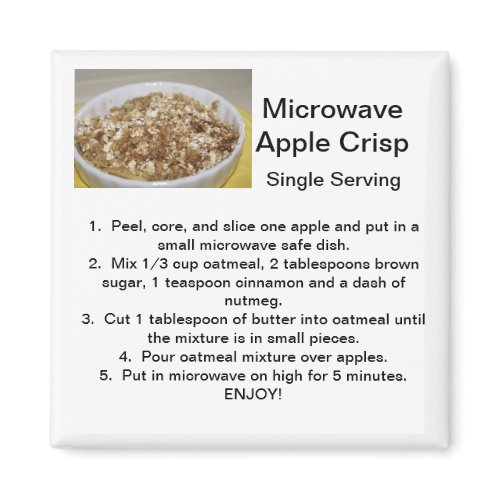 Apple Crisp Recipe magnet
