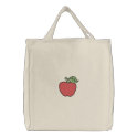 Apple embroidered bags