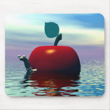 Apple en el océano tapetes de ratones