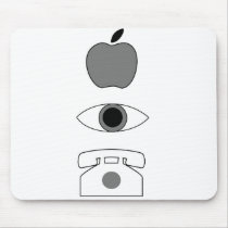 Apple Eye Phone mousepads