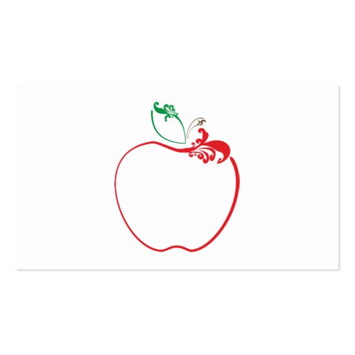 apple flourish business card (front side)