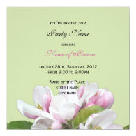 apple flowers all party invitation custom invitations