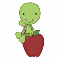 apple for teacher turtle photo cut outs
