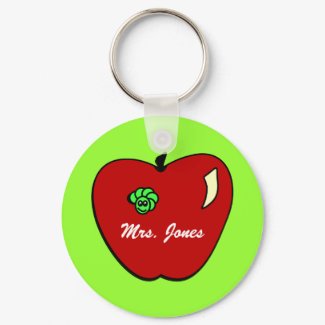 Apple for the Teacher Keychain keychain