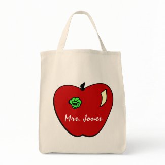 Apple for the Teacher Tote Bag bag