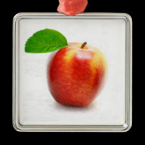 Apple Fruits Painting Art Ornaments ornaments