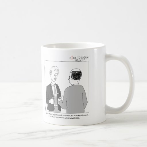 Apple: great (ouch!) user experience coffee mug