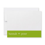 Apple Green Banner :: RSVP Card Personalized Announcement