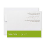 Apple Green Banner :: Thank You Card Personalized Invite