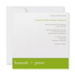 Apple Green Banner :: Wedding Invitation