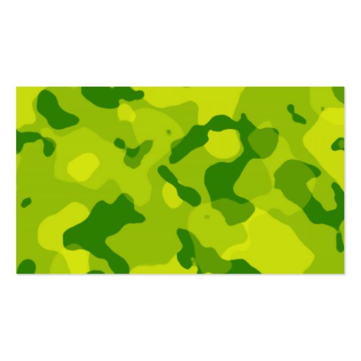 Apple Green Camo; Camouflage Business Card (back side)