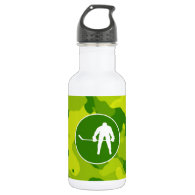 Apple Green Camo; Hockey 18oz Water Bottle