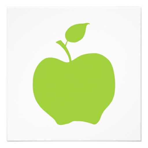Apple Green Custom Invites