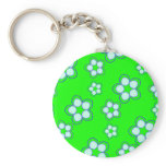 Apple Green Dreaming Lotus Keychain