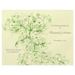 Apple Green Love Bird Swirls Program Custom Flyer