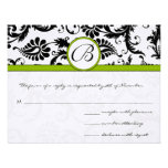 Apple Green Response Card- Postcard Style Personalized Invite
