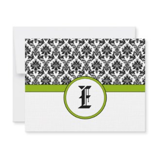 Apple Green Response Card- Text on Matte Side invitation