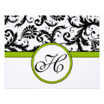 Apple Green Response Card- Text on Matte Side Announcement