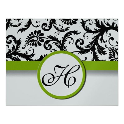 Apple Green Response Card- Text on Matte Side Personalized Invitation