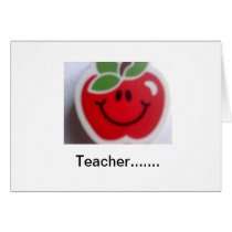 Apple Greeting Card ( For a Teacher )