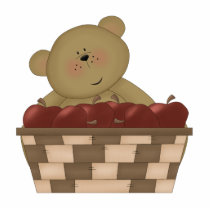 apple harvest teddy bear cut out