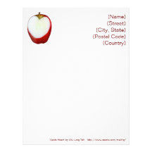 Apple Heart Customized Letterhead