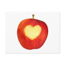 Apple Heart Postcard