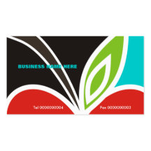 Apple Heart Teacher's Business Card-Turquoise