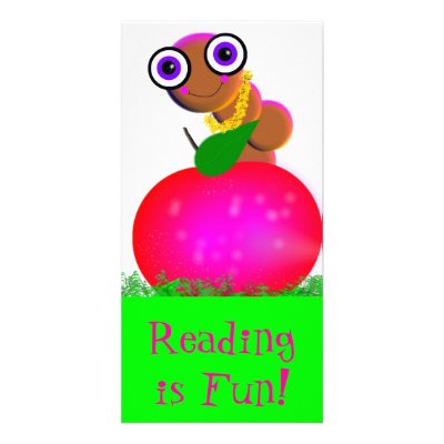 Apple Home Designed Book Mark Personalized Photo Card by IsabelDC