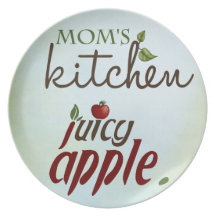 Apple jugoso platea platos de comidas