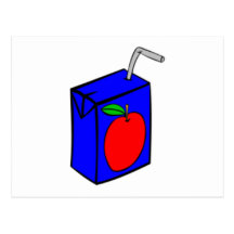 Apple Juice Box Postcard