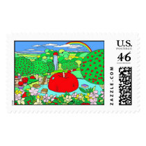 Apple Land Postage Stamp