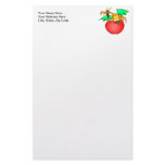 Apple Loving Dragon Stationery