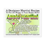 Apple Martini (Appletini) Recipe Postcard