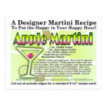 Apple Martini (Appletini) Recipe Postcard