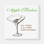 Apple Martini Fridge Magnet