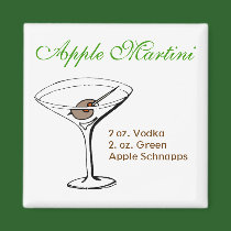 Apple Martini magnets by Tamathaa Apple Martini magnets