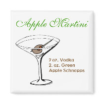 Apple Martini magnets by Tamathaa Apple Martini magnets